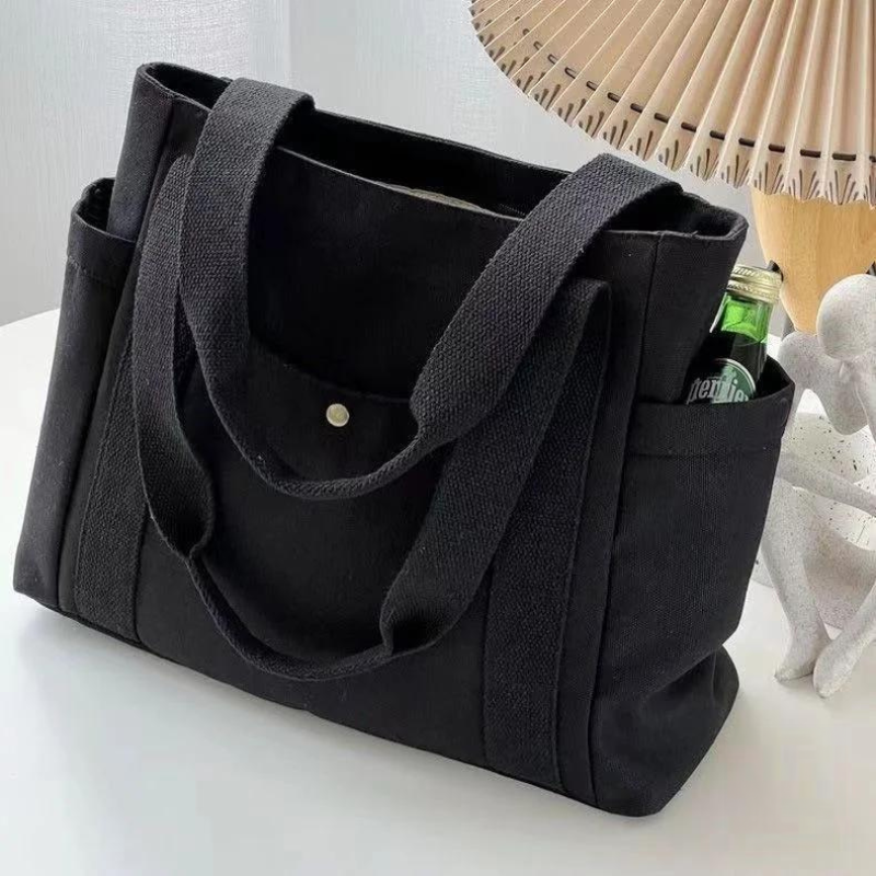 Multi Compartment Structured Tote Bag