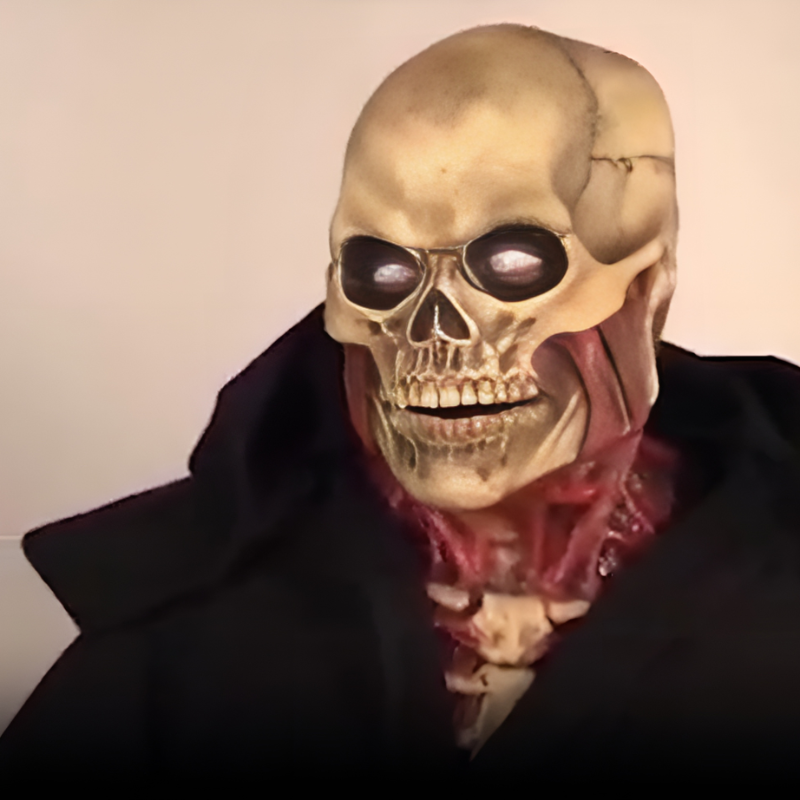 Halloween Skull Mask with Blood Effect