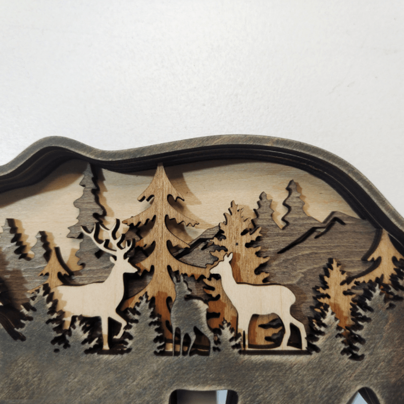 Everly 3D Handcrafted Wooden Animal Sculpture – Unique Art Decor & Gift