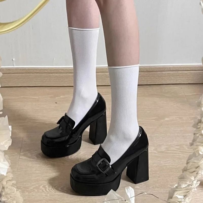 Women’s Wedge Heel Shoes with Buckle