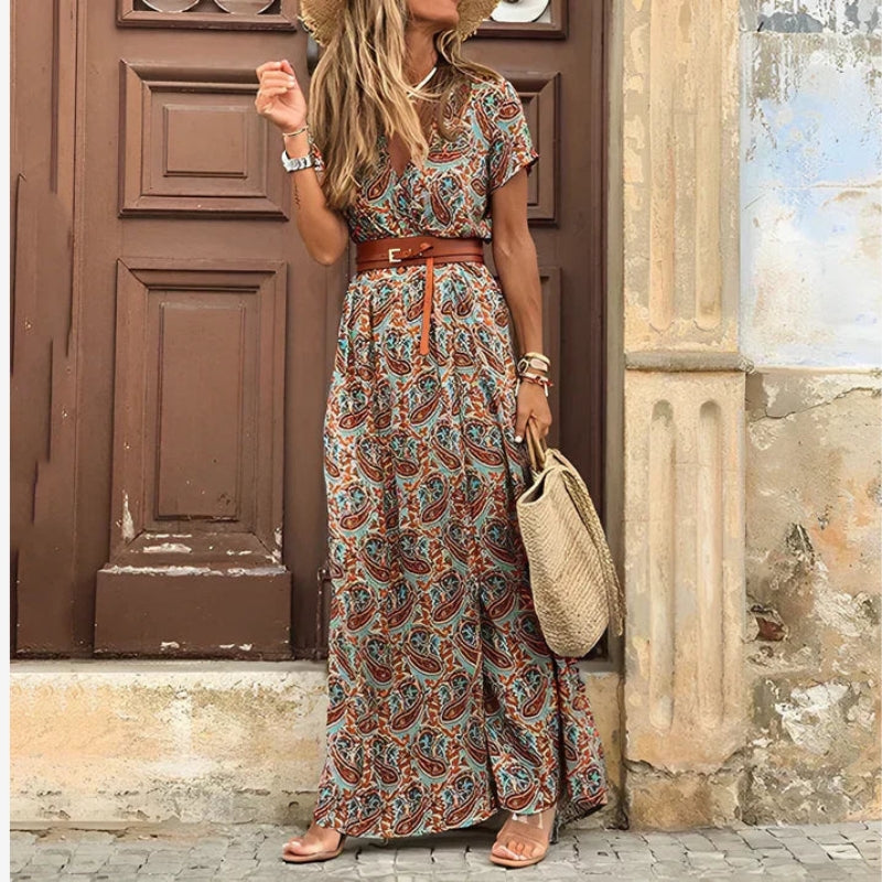 Women's Floral Short Sleeve Dress