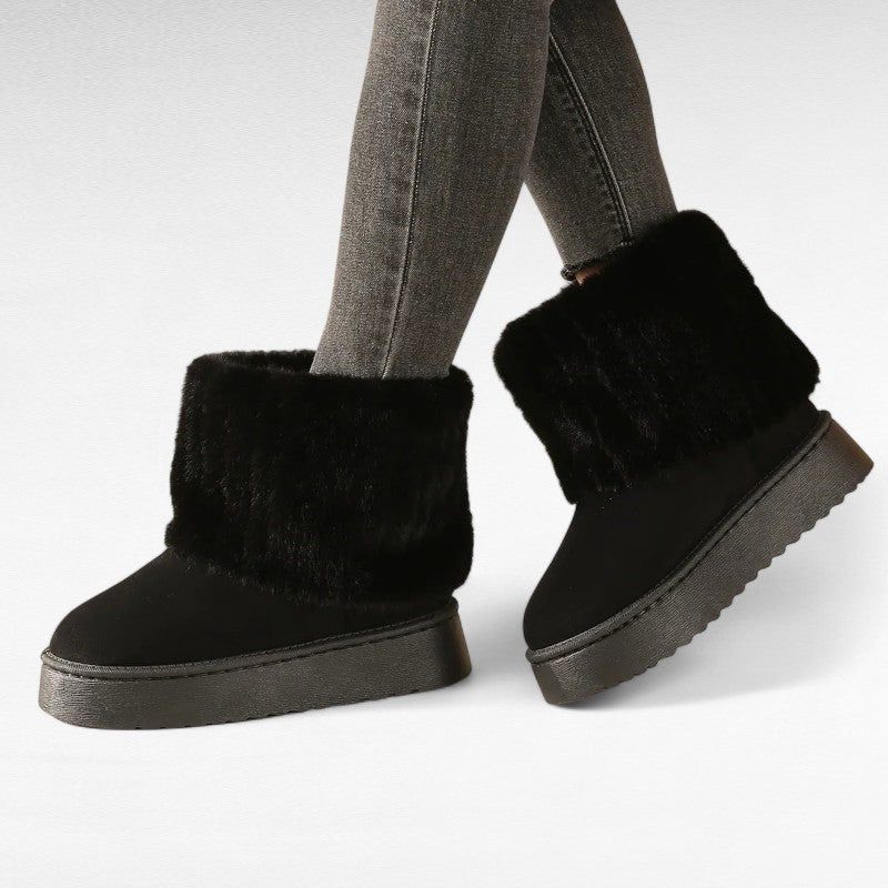 Striped Ankle Boots
