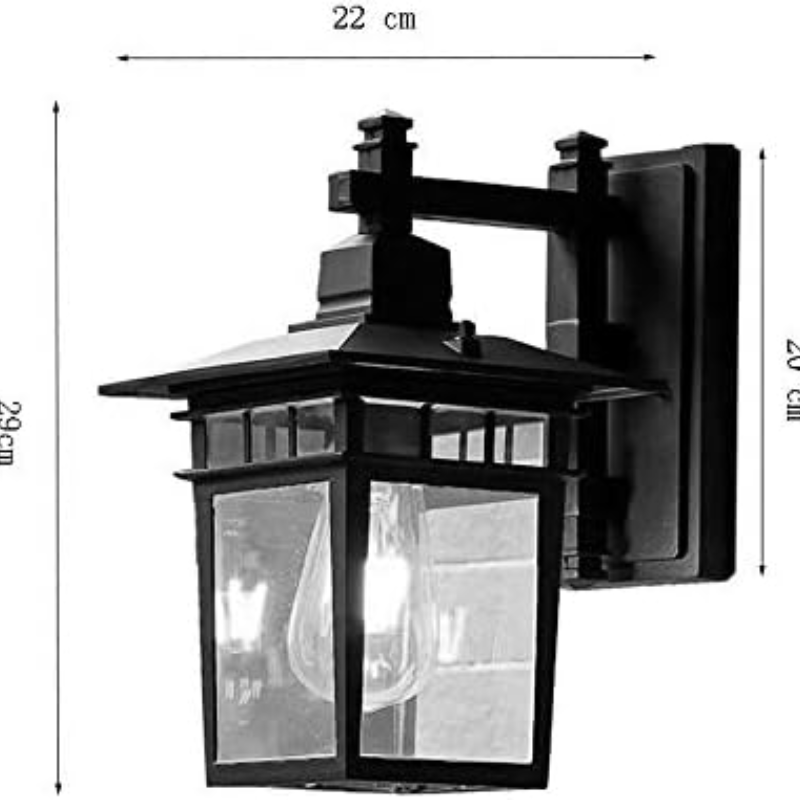 ModernOutdoor - Modern Outdoor Wall Lamp Minimalist Design with Bright Energy-Efficient LED | Weather-Resistant Construction for Durability | Elegant Accent for Facade, Driveway, or Terrace