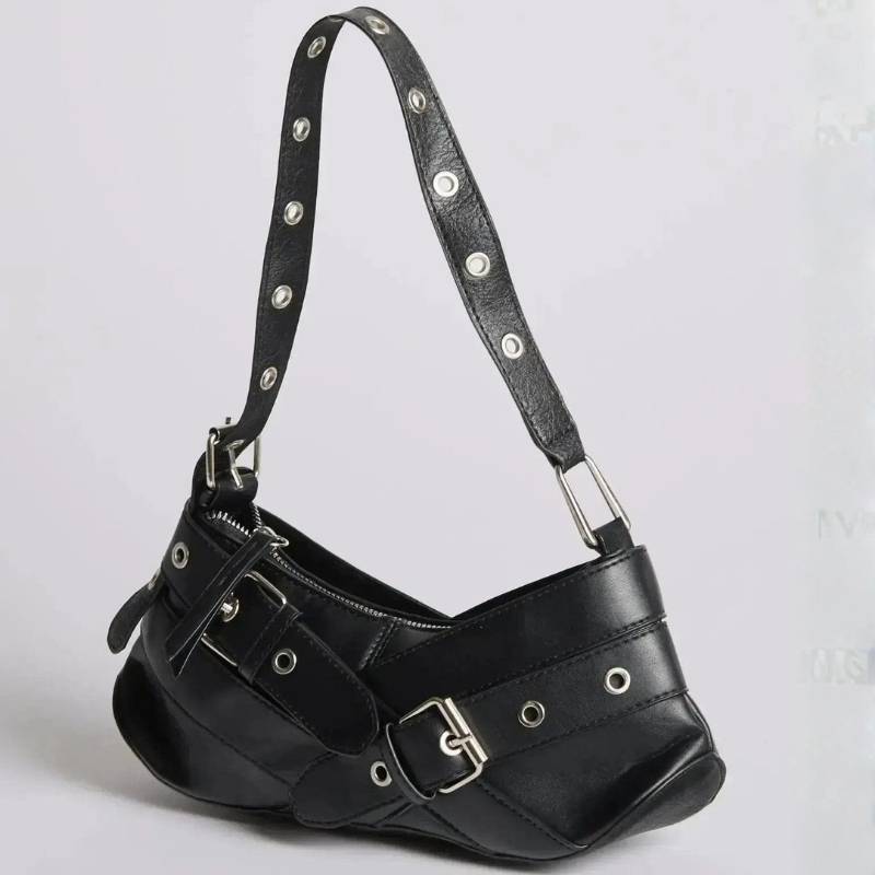 Zipped Compartment Shoulder Bag