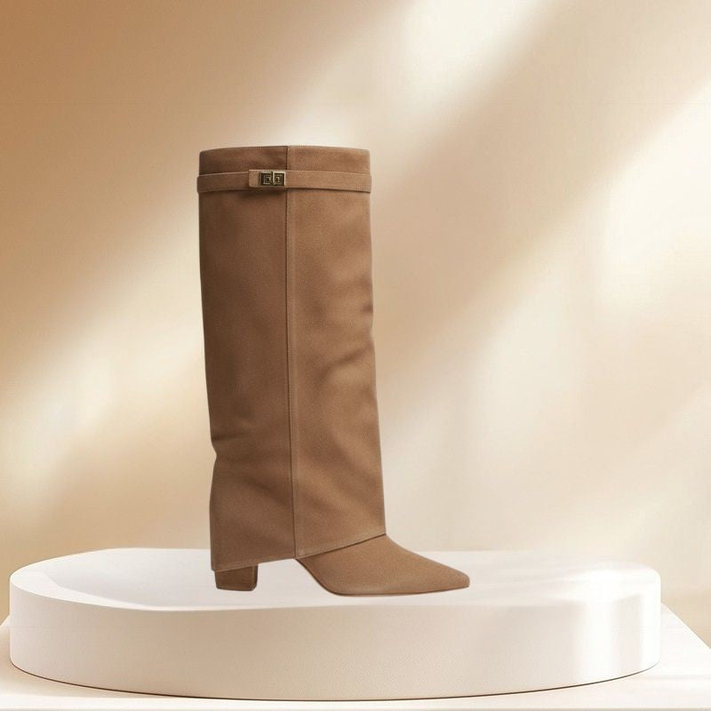 Knee High Square Heel Boots