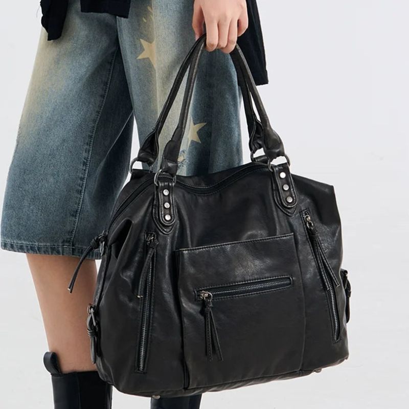 Women’s Multi-Zip Shoulder Bag