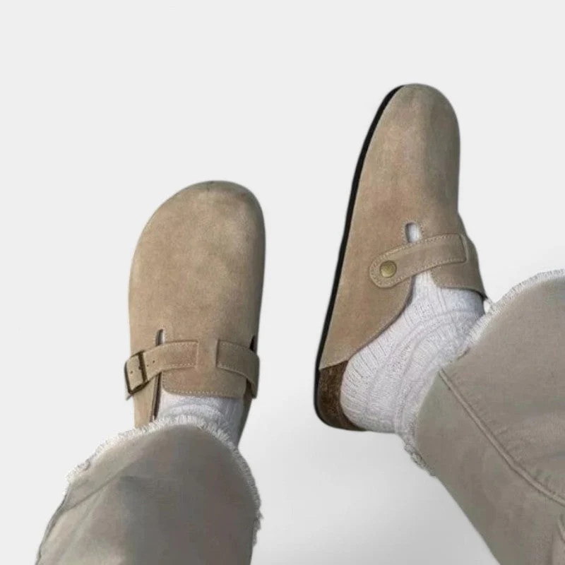 Adjustable Buckle Clogs with Round Toe