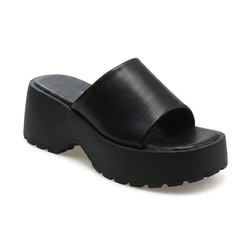 Women's Wedge Heel Sandals with Slip On Design