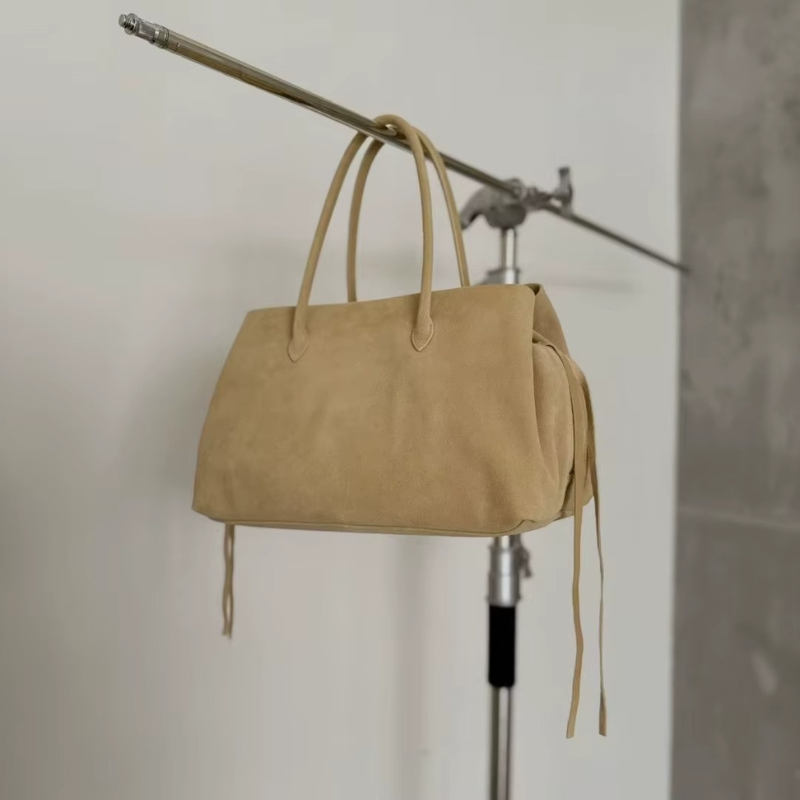 Women's Shoulder Bag with Top Handle and Zippered Compartments