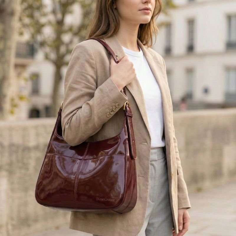 Zippered Shoulder Bag