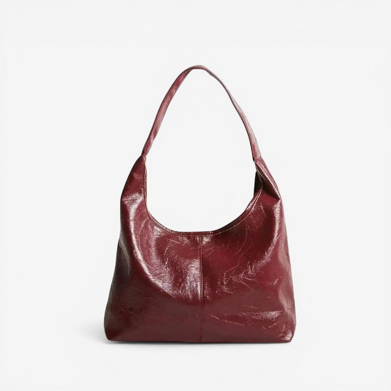 Compact Shoulder Bag with Zip Pocket