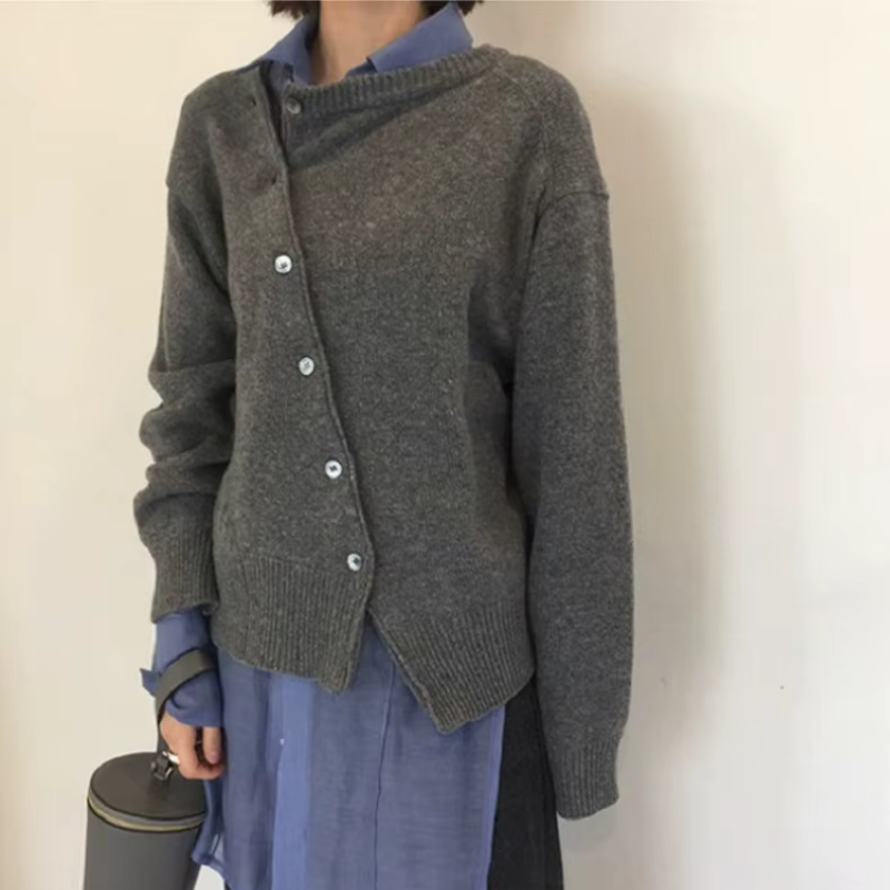 Chic Oversized Button-Up Cardigan for Women