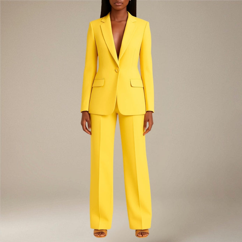 Tailored Blazer and Slim Pants Set