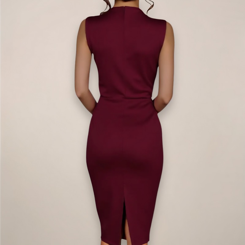 Sleeveless Slim Fit Midi Dress
