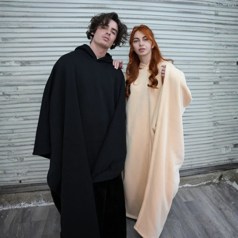Oversized Fleece Blanket Hoodie