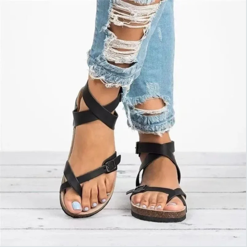 Adjustable Strap Flat Sandals