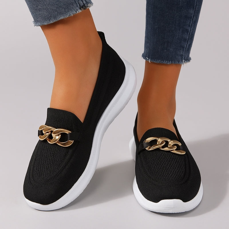 Women’s Slip-On Chain Detail Casual Shoes