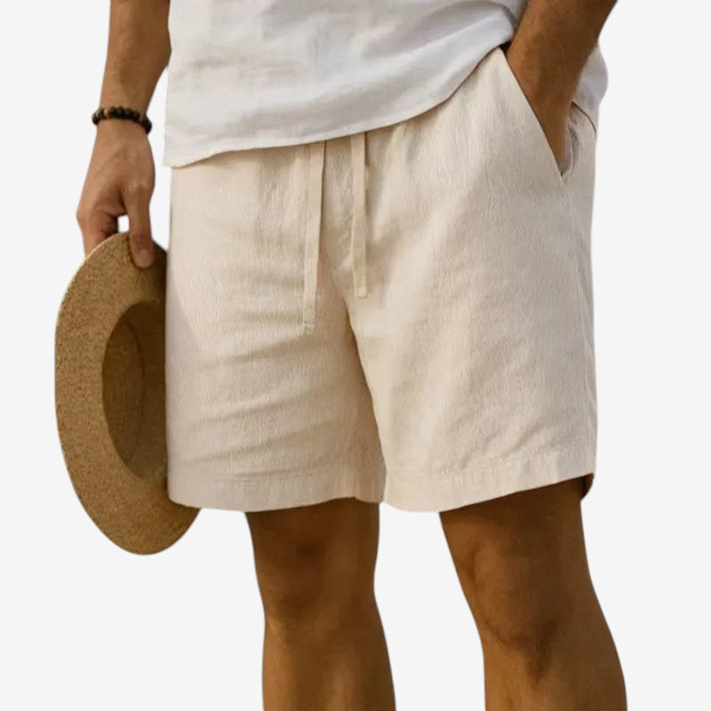 Men's Casual Drawstring Shorts with Elastic Waistband