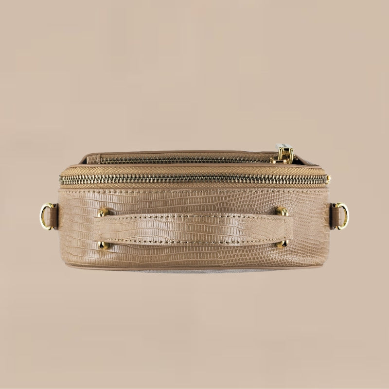 Structured Handbag with Adjustable Strap