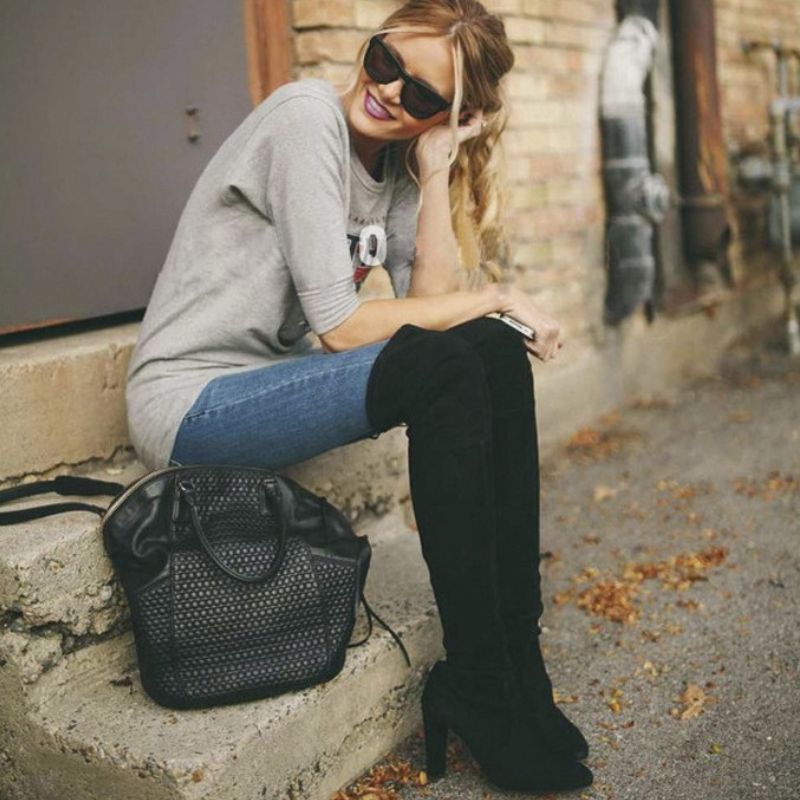 Women’s Over-the-Knee High Heel Boots