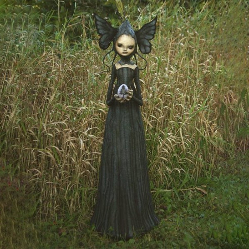 Gothic Witch Decor Figurine for Halloween