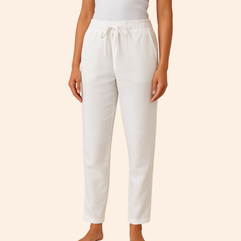 Women's Relaxed Wide Leg Trousers with Pockets