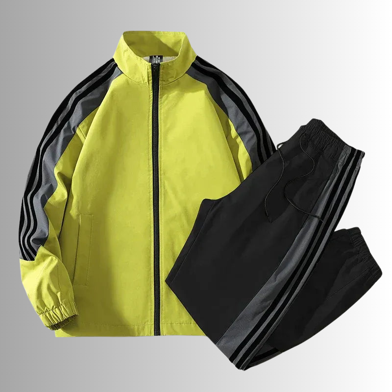 Zip-Up Jacket 2-Piece Set for Men