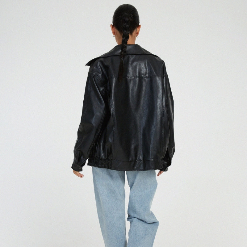 Classic Zipper Bomber Jacket