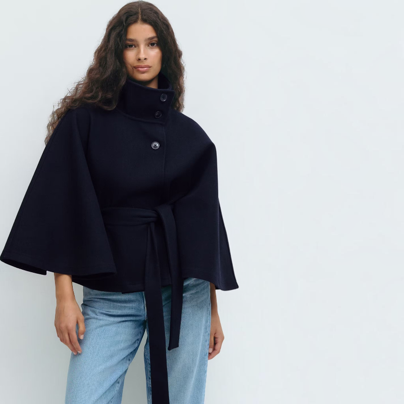 Elegant Flare Sleeve Overcoat for Women