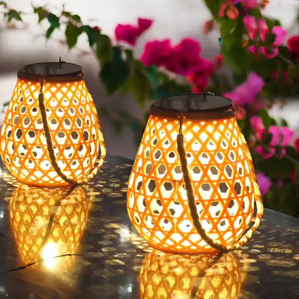 Solara - Eco-Friendly Solar Lamp Decorative Light Pattern with 100% Solar Power | Automatic Dusk-to-Dawn Illumination | Artistic Indoor or Outdoor Accent for Garden, Balcony, or Living Space