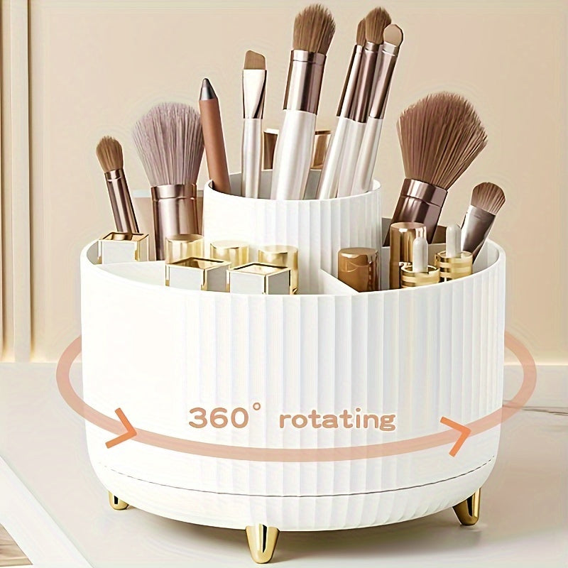 ElegantSpin 360° Rotatable Organizer – Cosmetic Storage