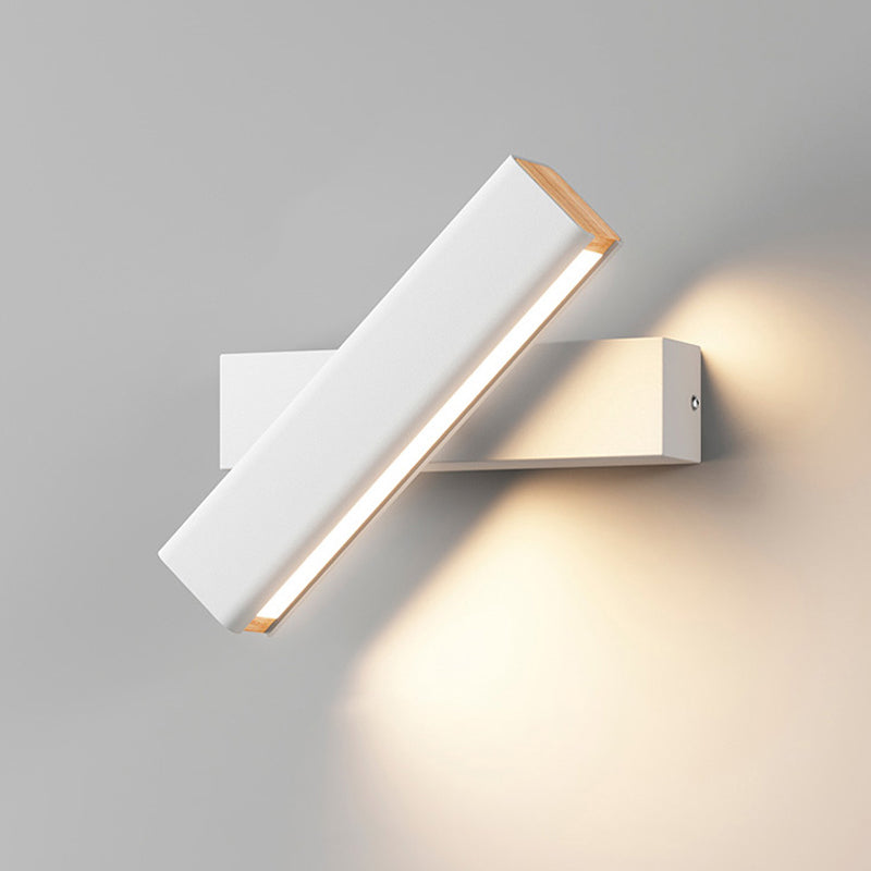 LumoEdge - Modern Minimalist Wall-Mounted Lights Rectangular Black & White Design | Adjustable Space-Saving Mount with Soft Accent Glow | Elegant Lighting for Bedroom, Hallway, or Living Area