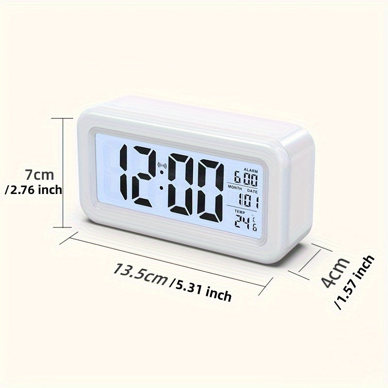 GlowStack - Minimalist Stackable LED Digital Alarm Clock