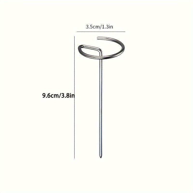 GrillMaster - 10-Piece Stainless Steel Skewers Compatible with Air Fryer, Oven, and Grill | Rust-Resistant Durable Construction for Reusable Use | Vertical Design for Even Cooking and Juicy Grilled Food