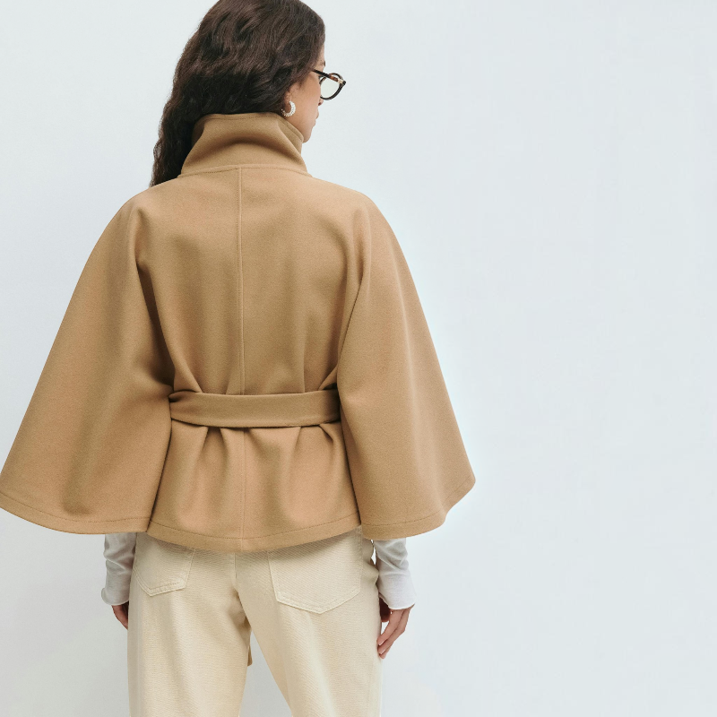 Elegant Flare Sleeve Overcoat for Women