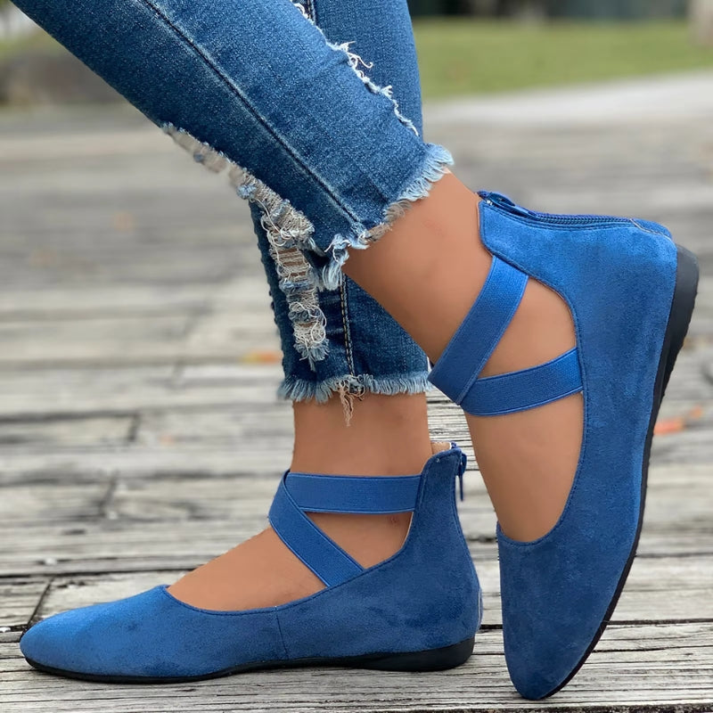 Criss-Cross Strap Flat Shoes