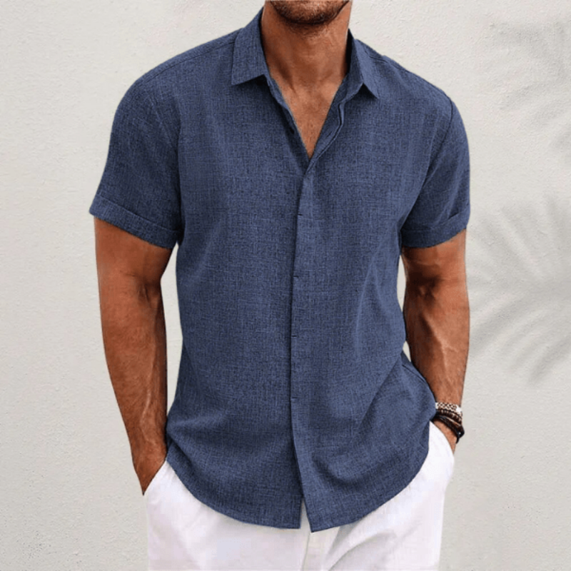 Men's Short Sleeve Button-Down Shirt