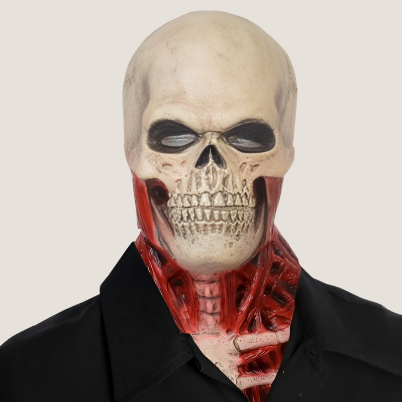 Halloween Skull Mask with Blood Effect