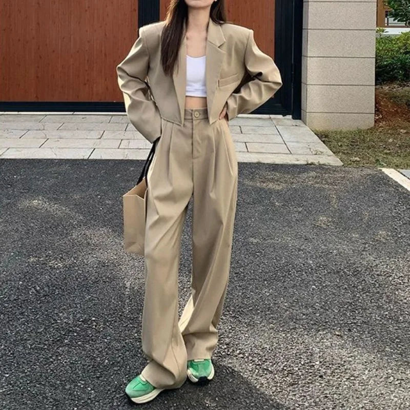 Women's Two-Piece Blazer and Pants Set