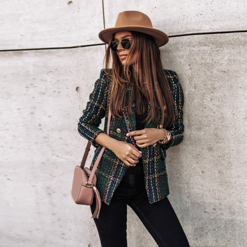 Tailored Button Blazer with Pockets