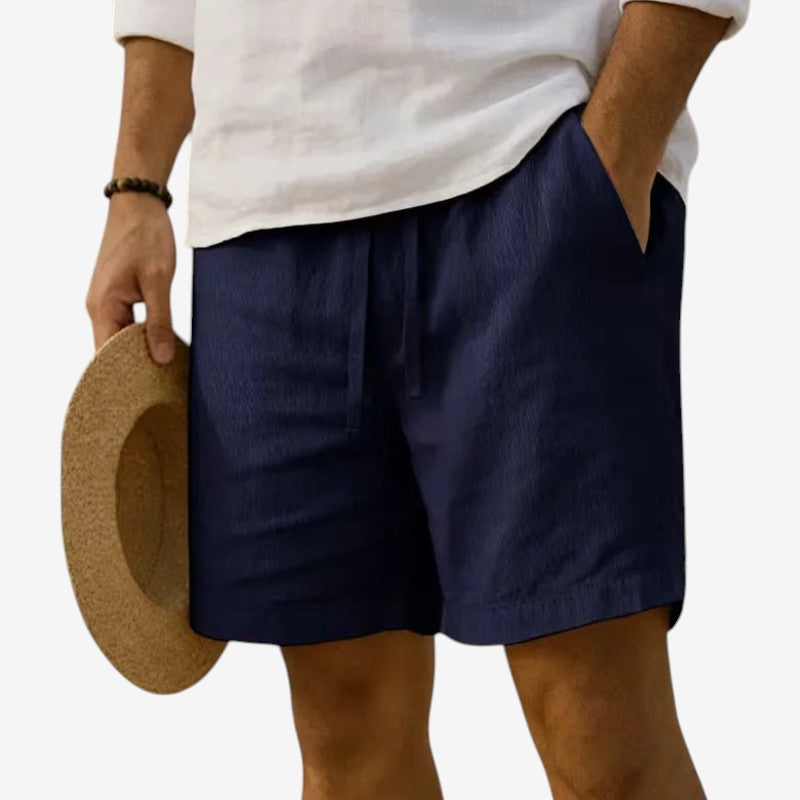 Men's Casual Drawstring Shorts with Elastic Waistband
