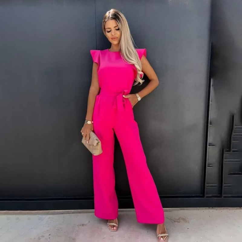 Women’s Butterfly Sleeve Wide Leg Jumpsuit