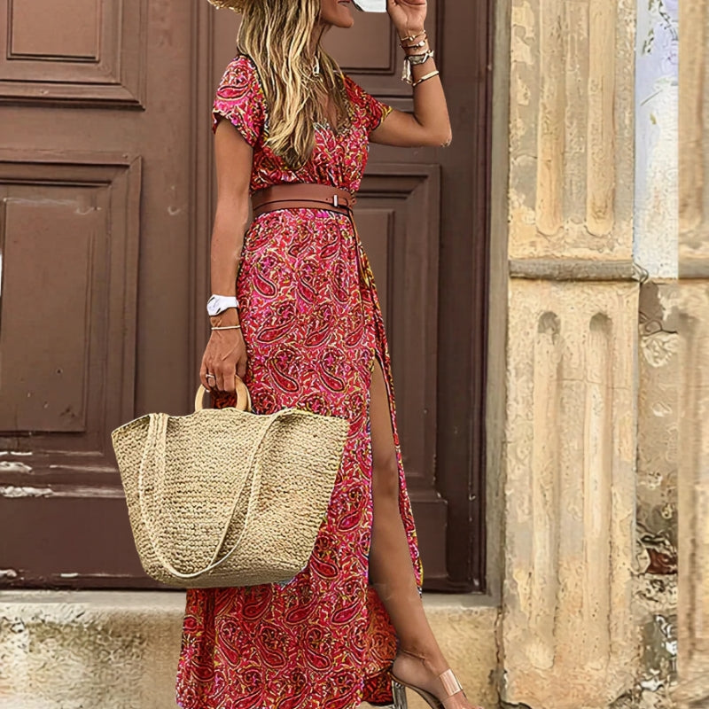 Women's Floral Short Sleeve Dress