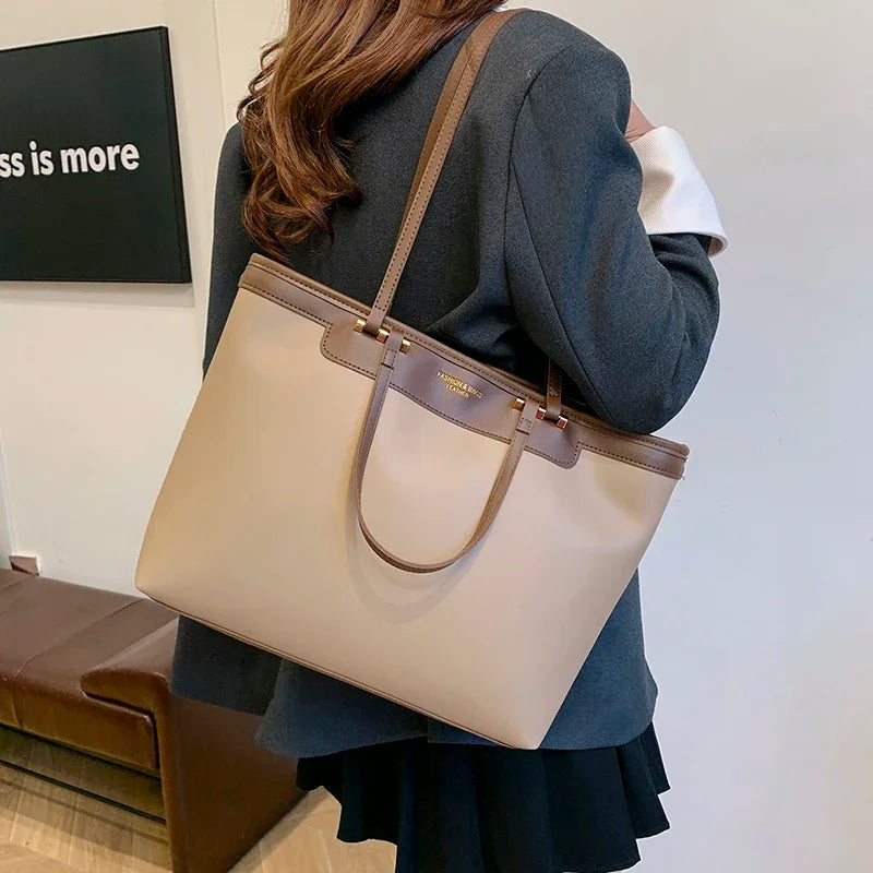 Large Capacity Double Handle Shoulder Bag