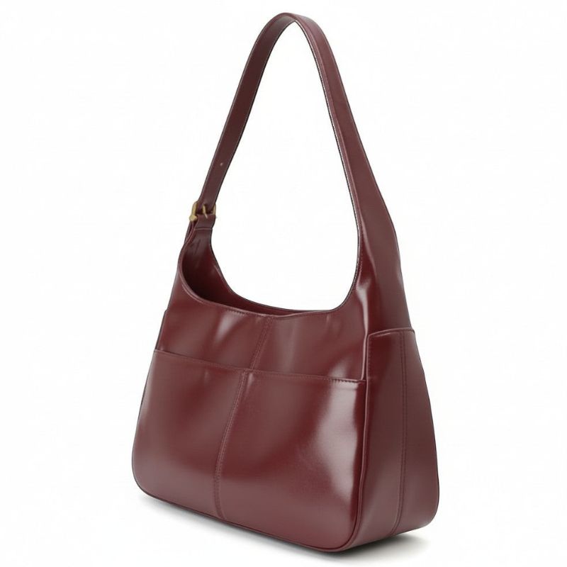 Zippered Shoulder Bag