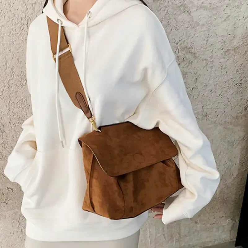 Retro Frosted Shoulder Bag