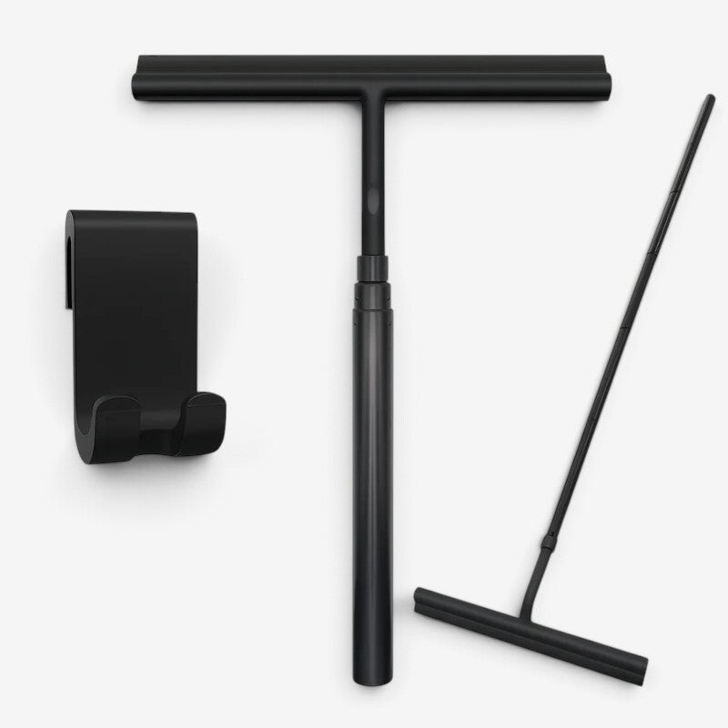 Mopvera - Telescopic Floor Squeegee with Flexible Rubber Blade