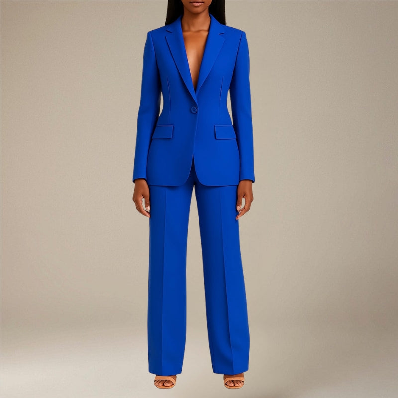 Tailored Blazer and Slim Pants Set