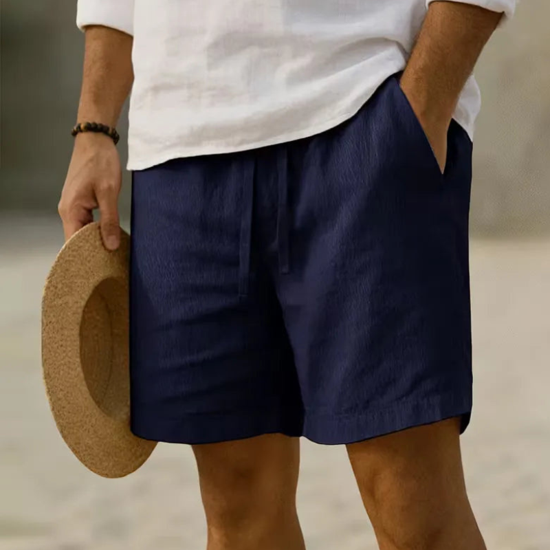 Men's Casual Drawstring Shorts with Elastic Waistband