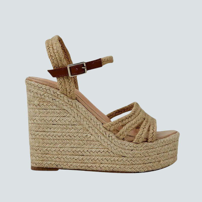 Women's Wedge Sandals with Adjustable Strap